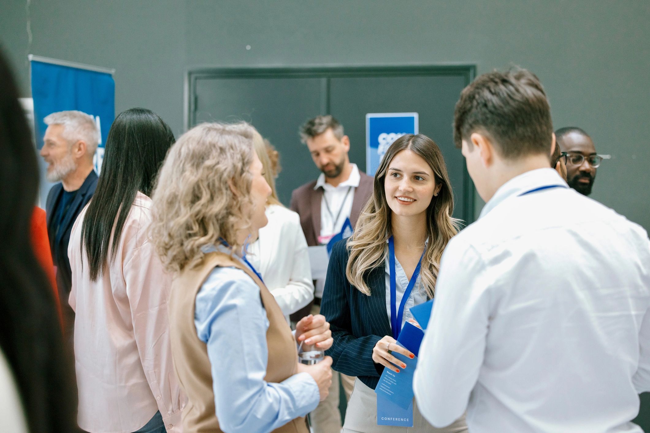 Professional consultation during a business meeting