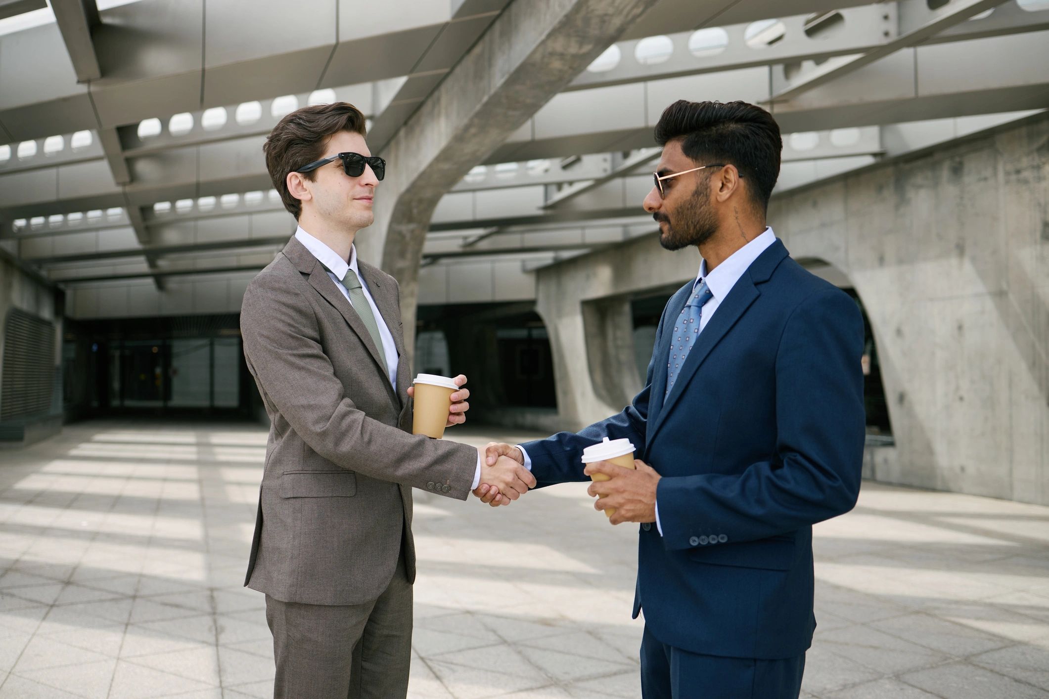 Business handshake representing professional partnership